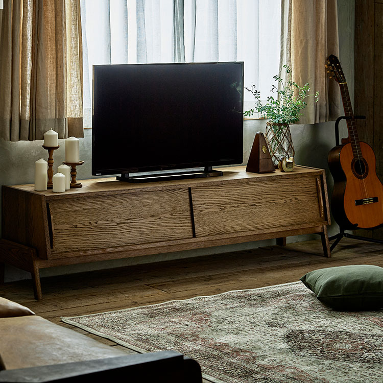 ライド テレビボード 180cm ミドルブラウン