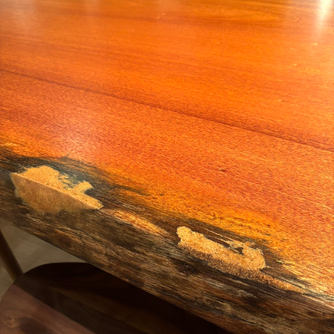 一枚板　アフリカンマホガニー　381-7-1　(W240cm)