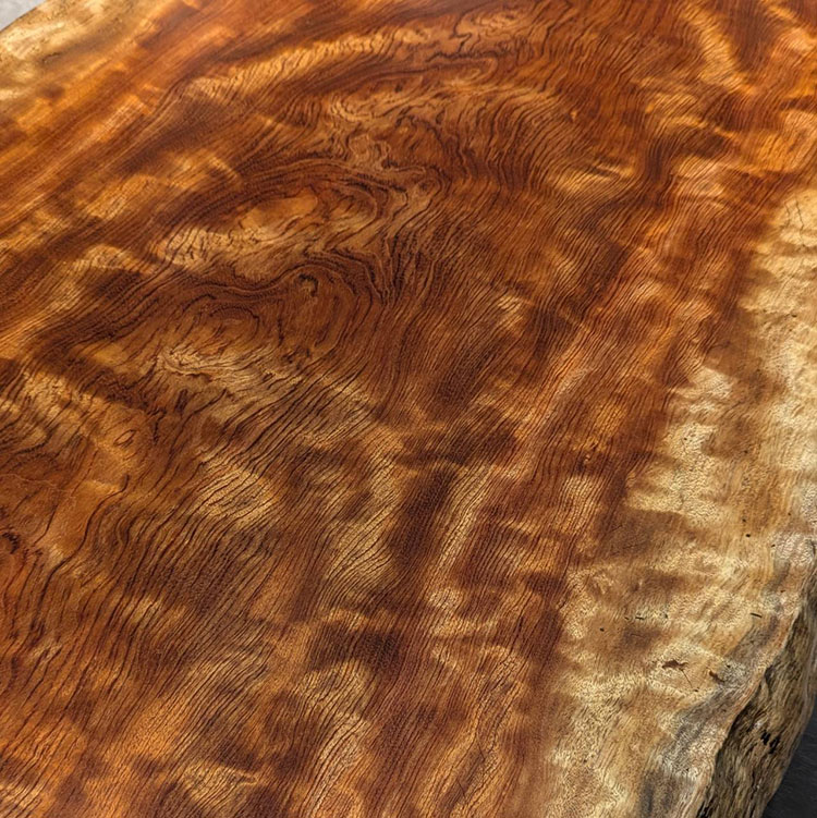 一枚板　ブビンガ(杢)　59-31-2　(W160cm)