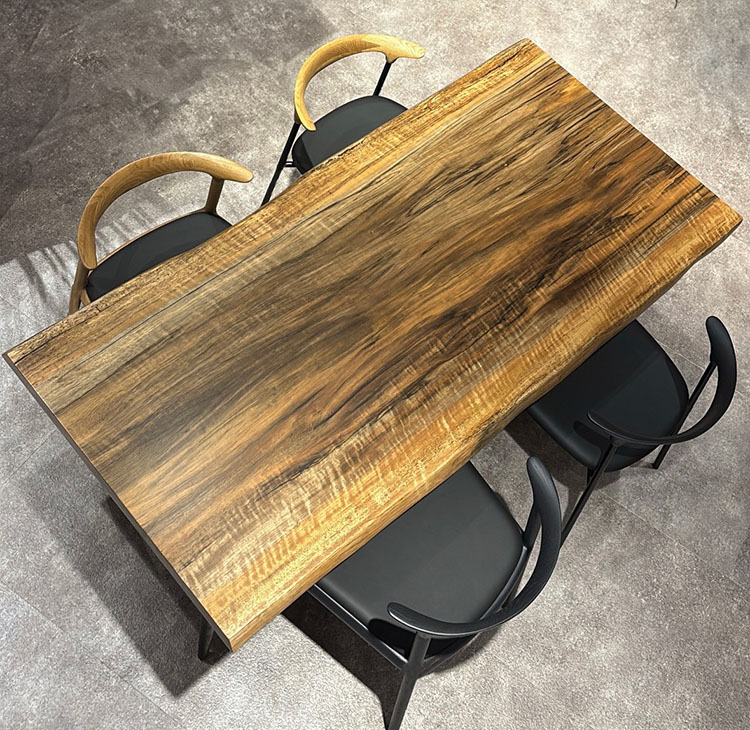 一枚板　パプアニューギニアウォールナット(杢)　340-3-2　(W180cm)