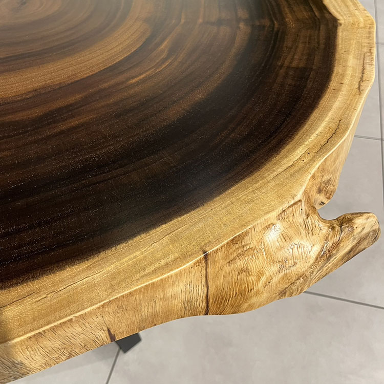 一枚板　モンキーポッド　輪切り 134-A-8-7　(W124cm)