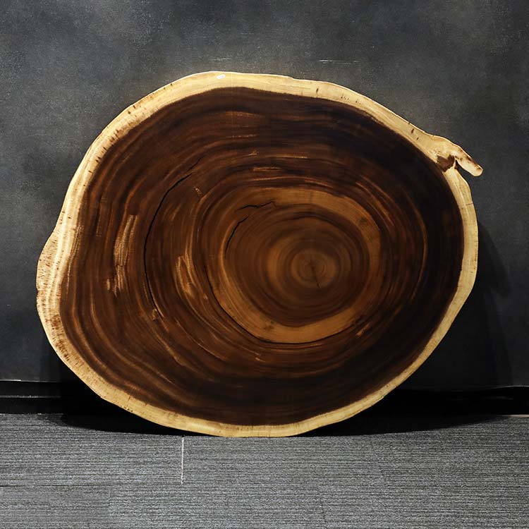 一枚板　モンキーポッド　輪切り 134-A-8-7　(W124cm)