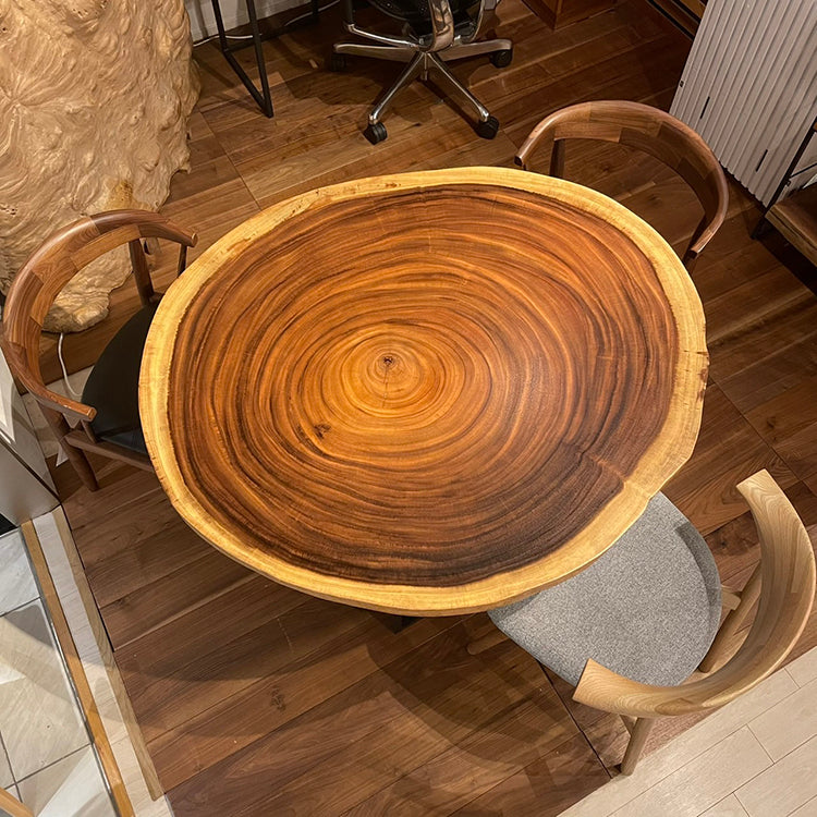 【SOLD OUT】一枚板　モンキーポッド　輪切り 134-A-8-3　(W117cm)