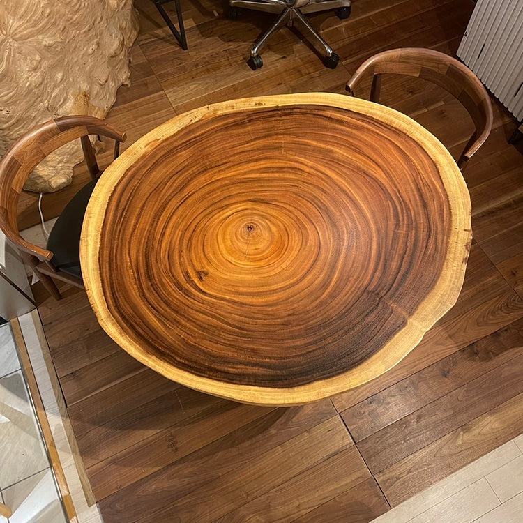 【SOLD OUT】一枚板　モンキーポッド　輪切り 134-A-8-3　(W117cm)