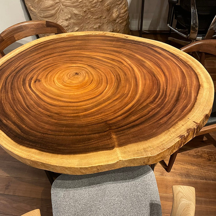 【SOLD OUT】一枚板　モンキーポッド　輪切り 134-A-8-3　(W117cm)