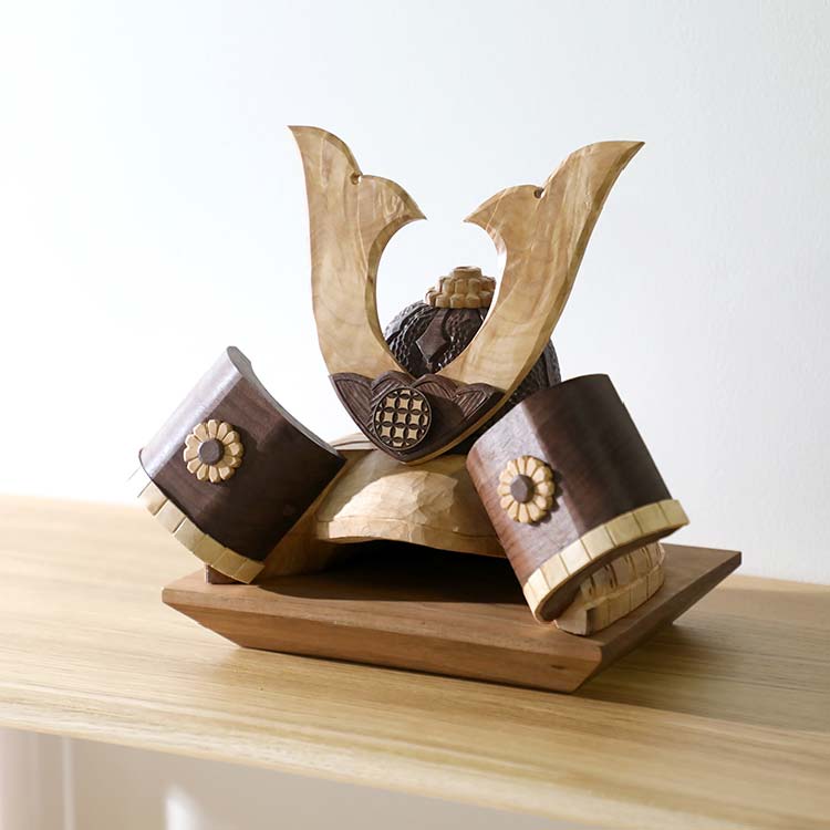 手彫り兜 #七宝つなぎ