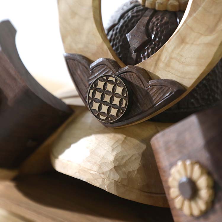 手彫り兜 #七宝つなぎ