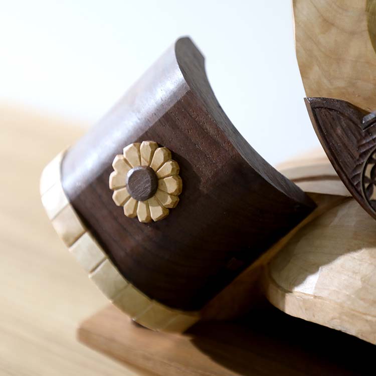 手彫り兜 #七宝つなぎ