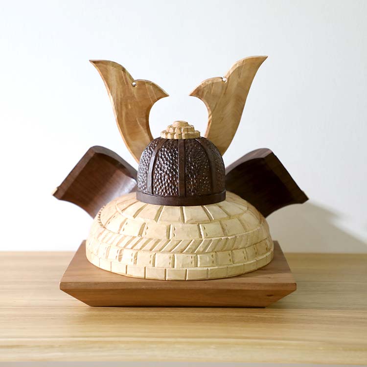 手彫り兜 #七宝つなぎ