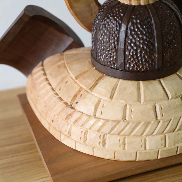 手彫り兜 #七宝つなぎ