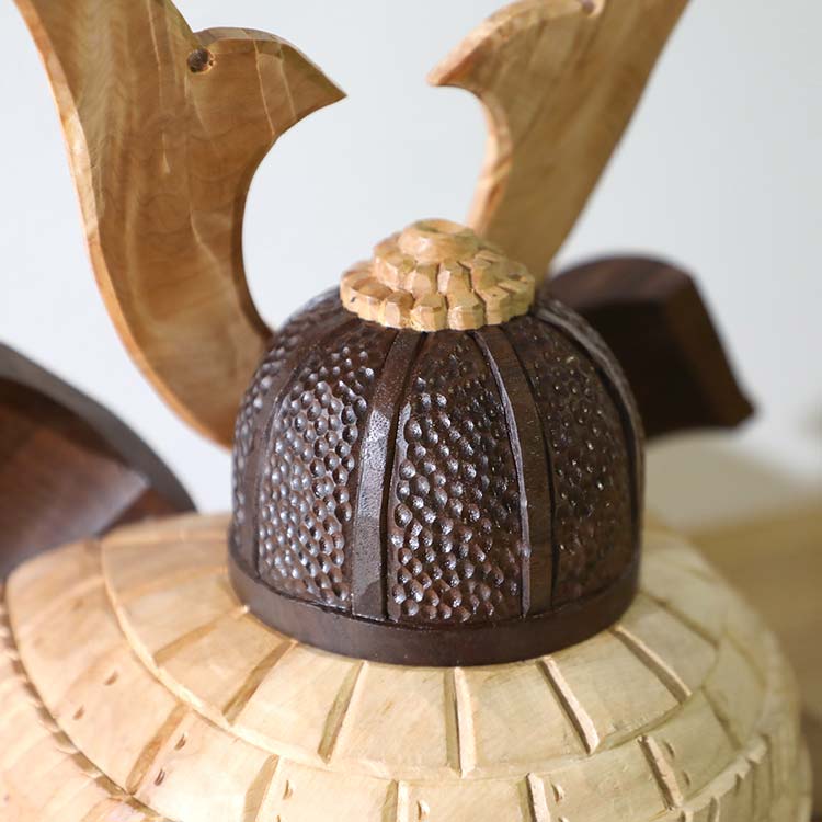 手彫り兜 #七宝つなぎ