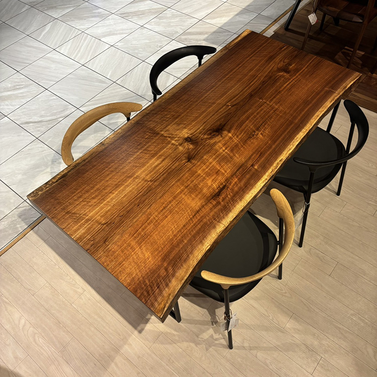 一枚板　ウォールナット(杢)　GZZ-162795-6　(W160cm)