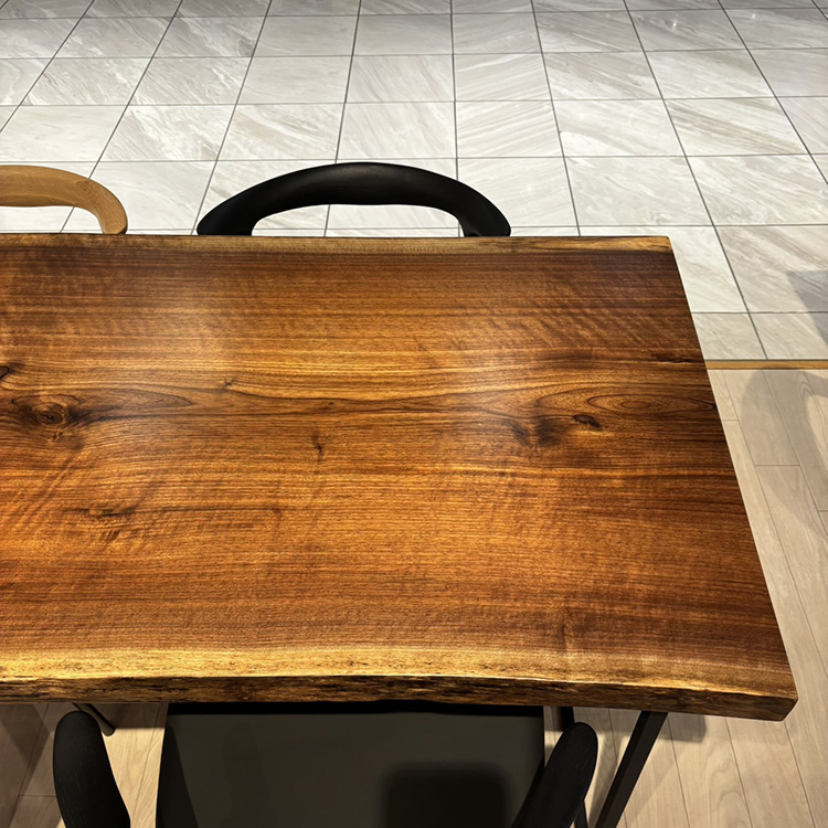 一枚板　ウォールナット(杢)　GZZ-162795-6　(W160cm)