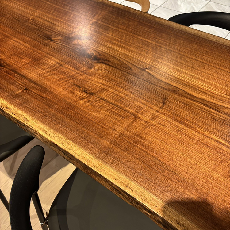 一枚板　ウォールナット(杢)　GZZ-162795-6　(W160cm)