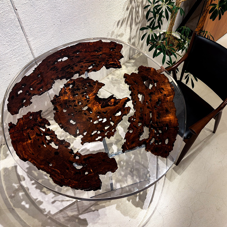 RESIN　ヤクスギ / 屋久杉　輪切り-HZ-241129　(W114cm)