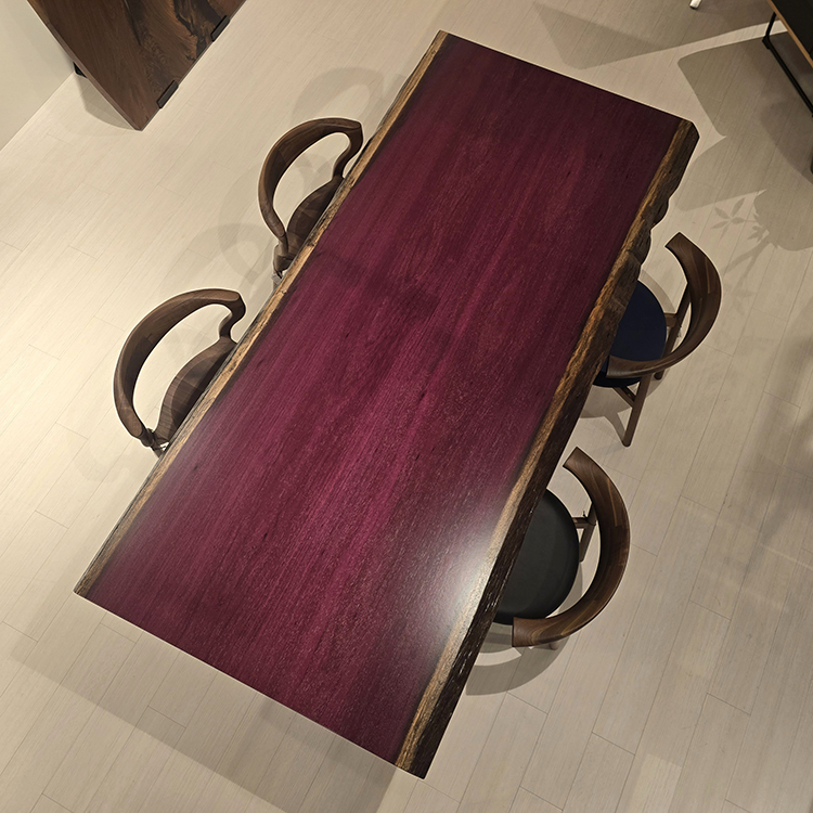 ハギ天板　パープルハート　321-2/3-23+32　(W210cm)