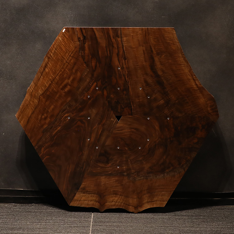 ハギ天板　クラロウォールナット　テトラ　HZ-HZ+HZ　(W120cm)