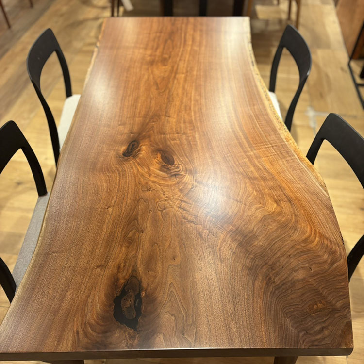一枚板　ウォールナット(杢)　GZZ-140004-6　(W160cm)