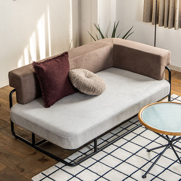 ターズ ソファ 2人掛け左肘 SUDカリブ/SUDライトグレー