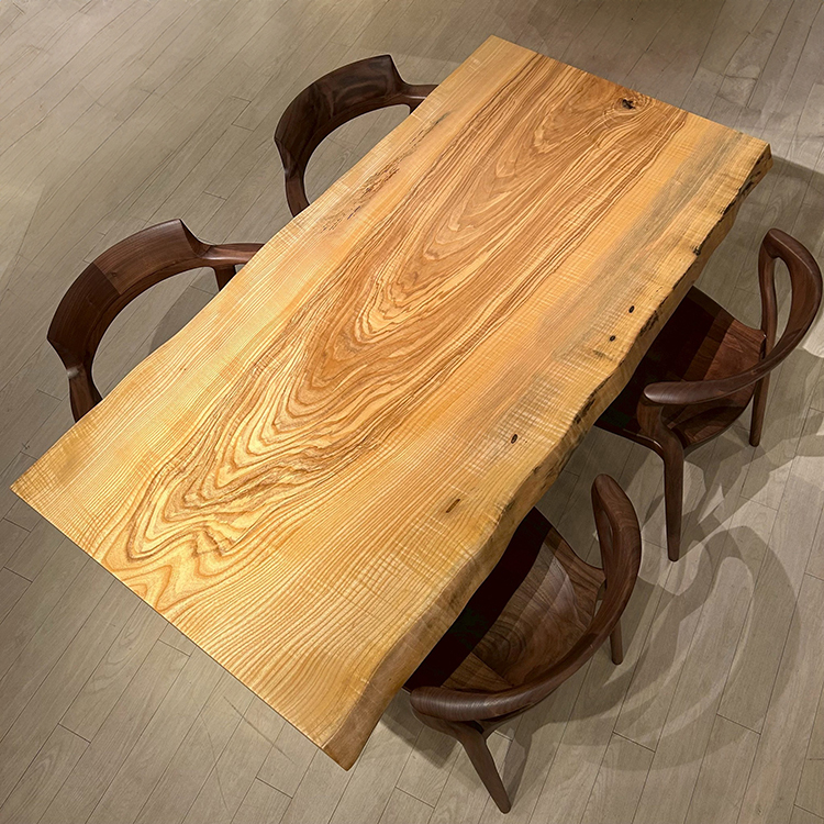 一枚板　アッシュ(杢)　22156-5-1　(W160cm)