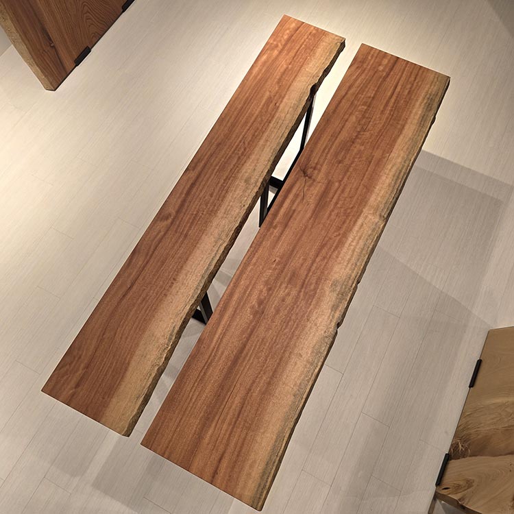 一枚板　ボセ(杢)　356-2/2-15-1+15-2　(W200cm)