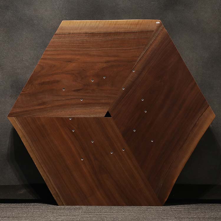 ハギ天板　ウォールナット(杢)　4164-2-1+2-2+174-6-1-2　(W117cm)