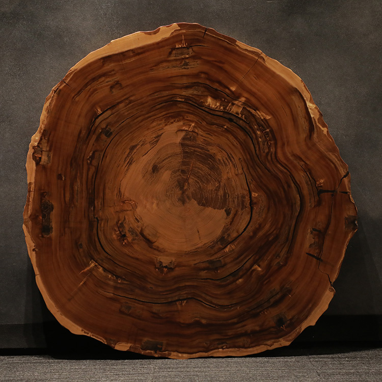 一枚板　ヤクスギ / 屋久杉(杢)　輪切り 2-1/2-1　(W109cm)