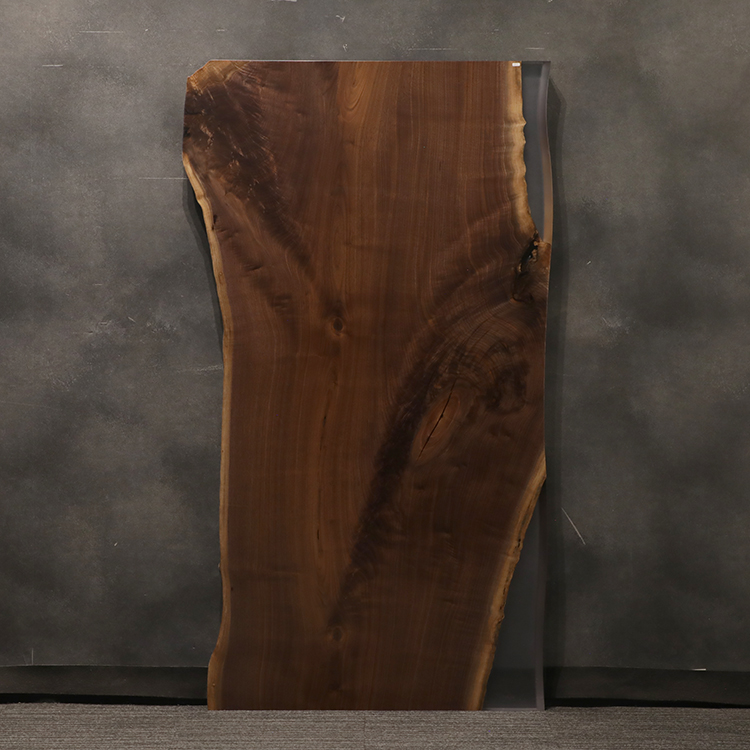 RESINテーブル　ウォールナット(杢)　256-5　(W180cm)
