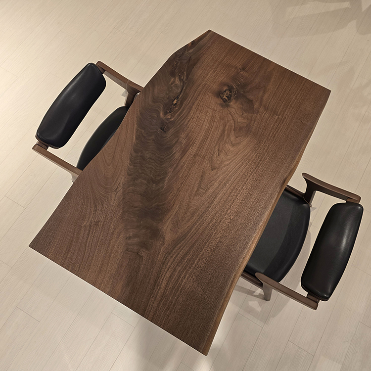 一枚板　ウォールナット　580664-2/2-5　(W120cm)