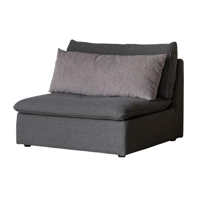 オフトソファ 1人掛け GRAチャコールグレー/TIMベージュ