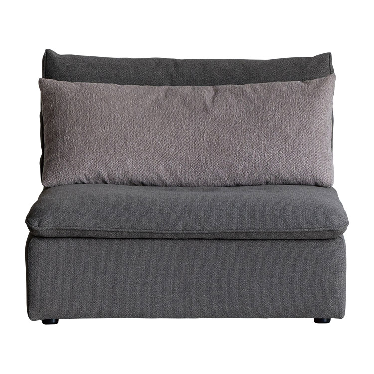 オフトソファ 1人掛け GRAチャコールグレー/TIMベージュ