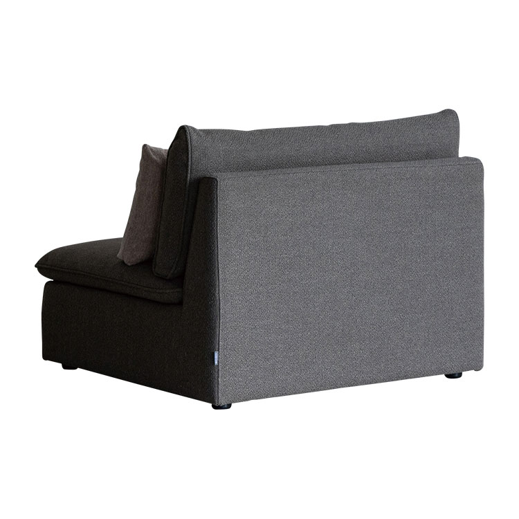 オフトソファ 1人掛け GRAチャコールグレー/TIMベージュ