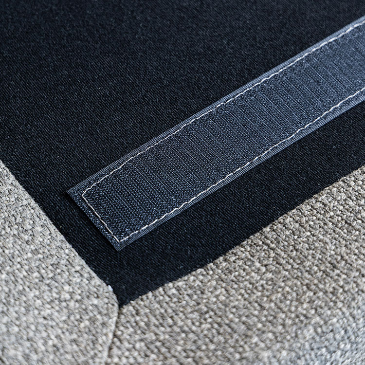 オフトソファ シェーズ GRAチャコールグレー/TIMベージュ