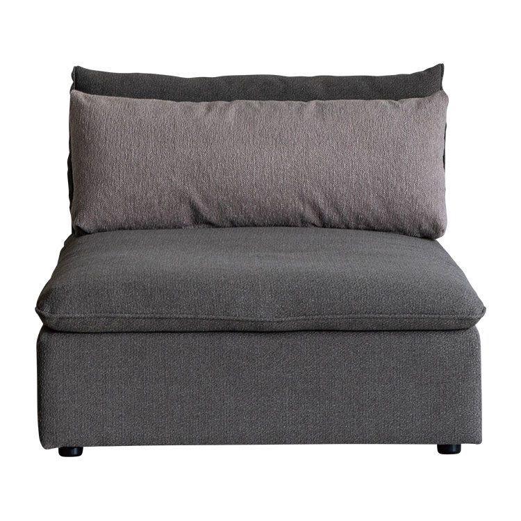 オフトソファ シェーズ GRAチャコールグレー/TIMベージュ