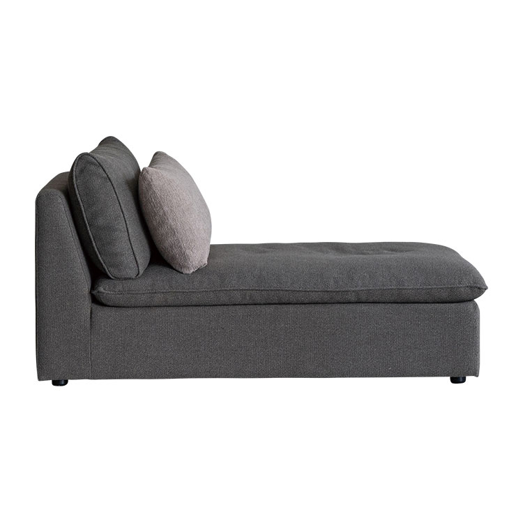 オフトソファ シェーズ GRAチャコールグレー/TIMベージュ