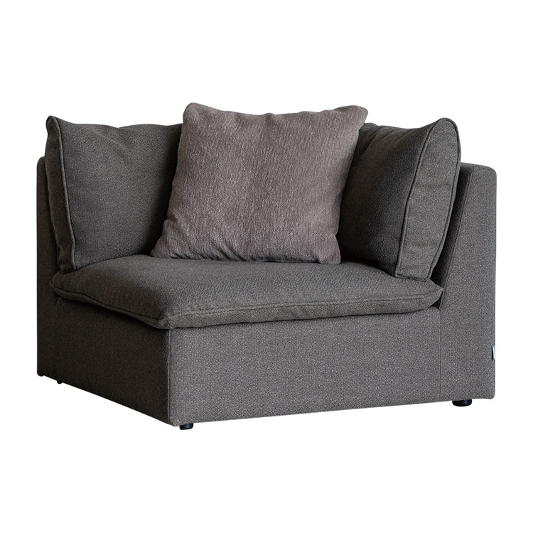 オフトソファ コーナー GRAチャコールグレー/TIMベージュ