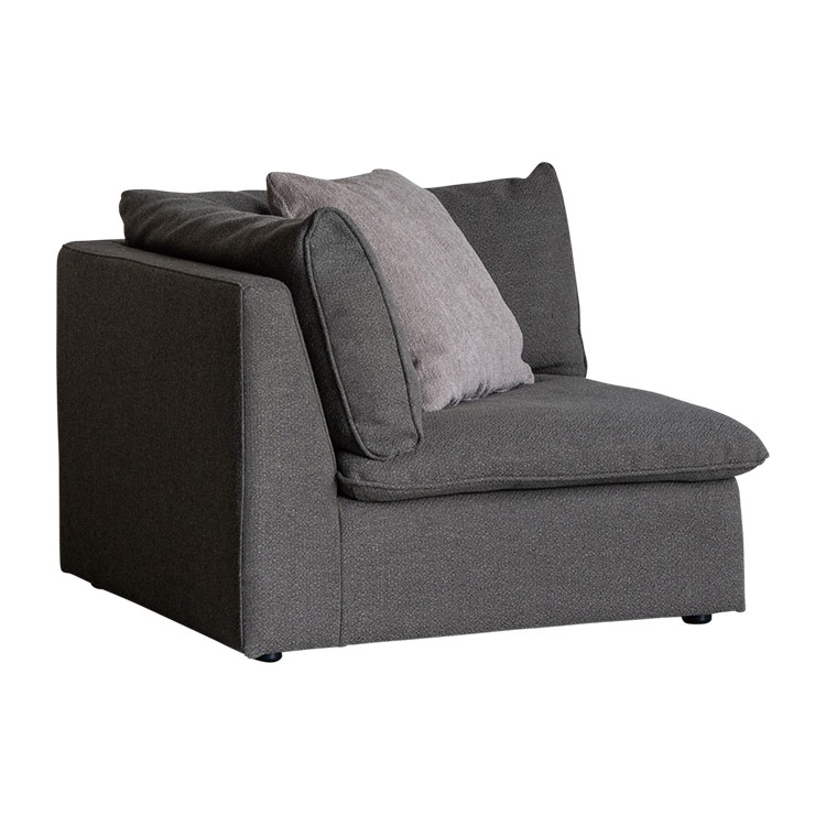 オフトソファ コーナー GRAチャコールグレー/TIMベージュ