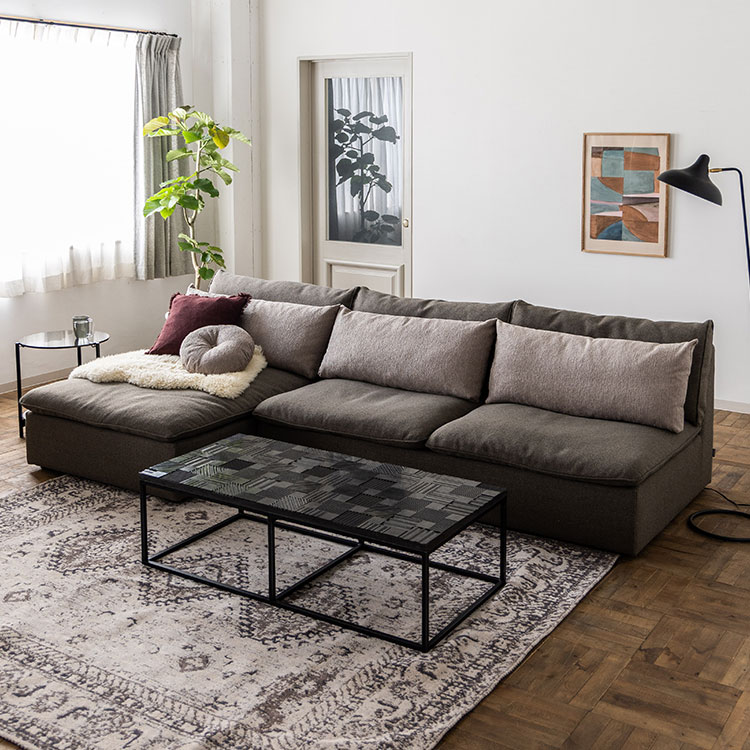 オフトソファ スツール GRAチャコールグレー