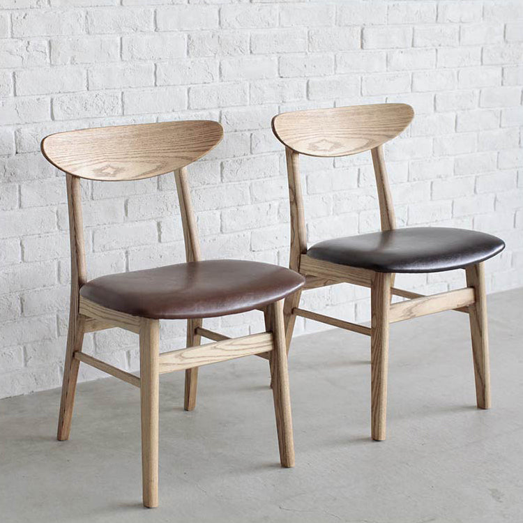マーク ダイニングチェア 木色ライトブラウン