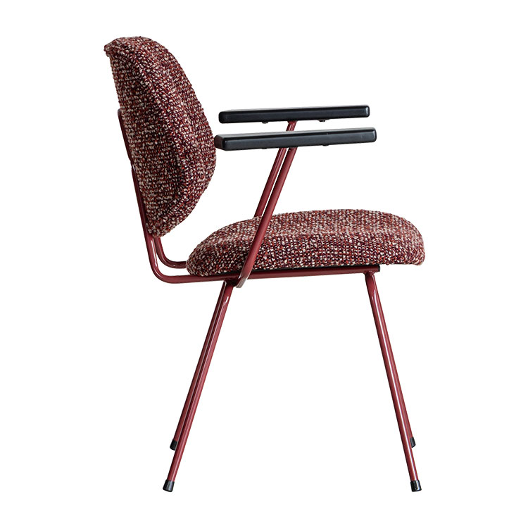 アボック ダイニングチェア 肘付 カラー脚