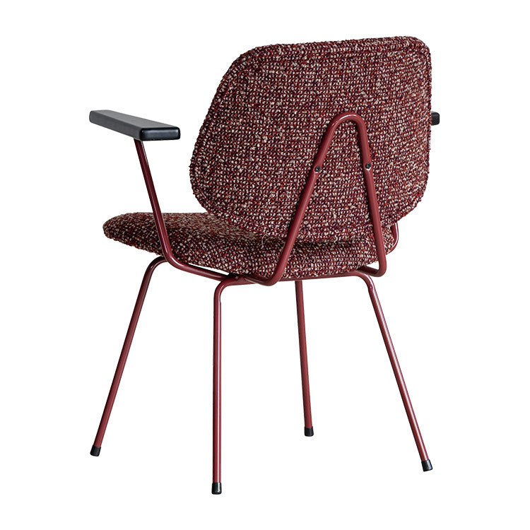 アボック ダイニングチェア 肘付 カラー脚