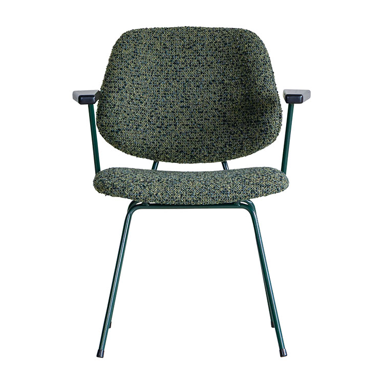 アボック ダイニングチェア 肘付 カラー脚