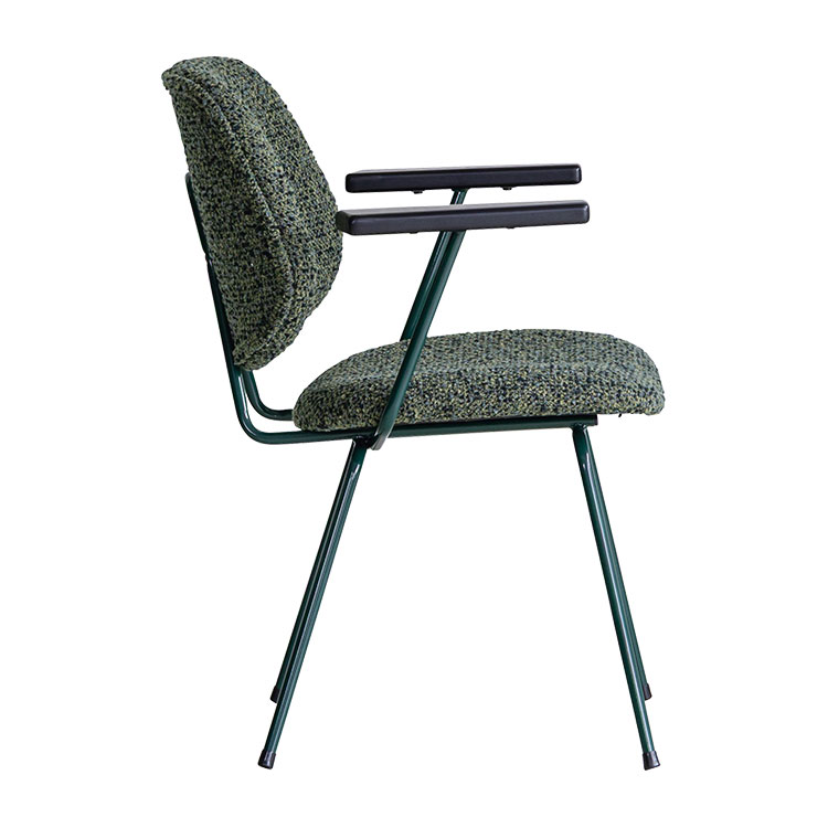 アボック ダイニングチェア 肘付 カラー脚