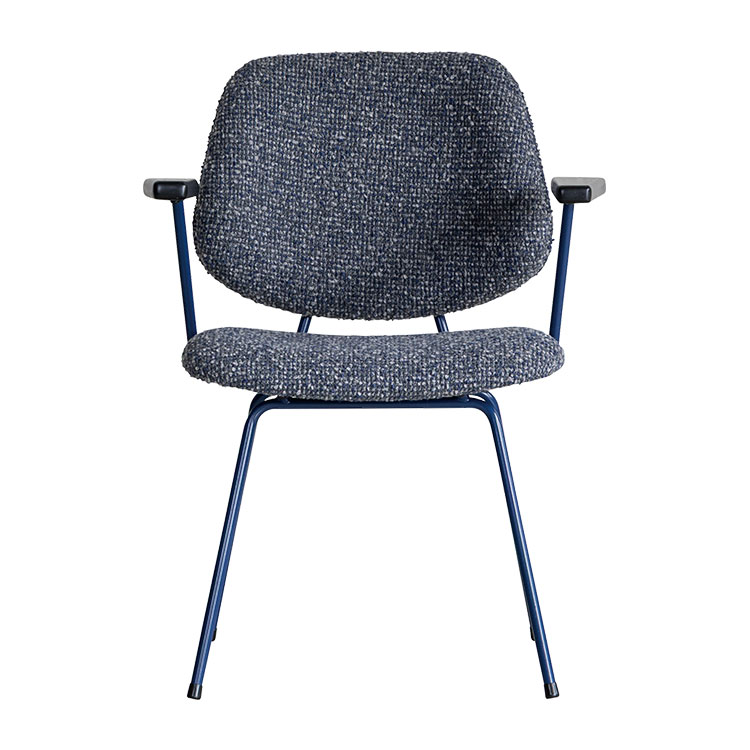 アボック ダイニングチェア 肘付 カラー脚