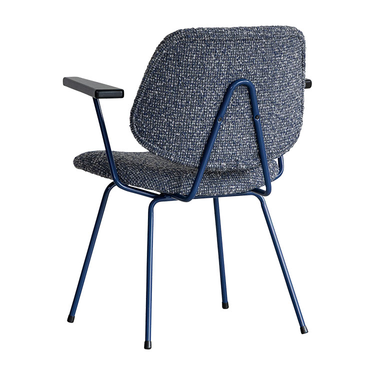 アボック ダイニングチェア 肘付 カラー脚