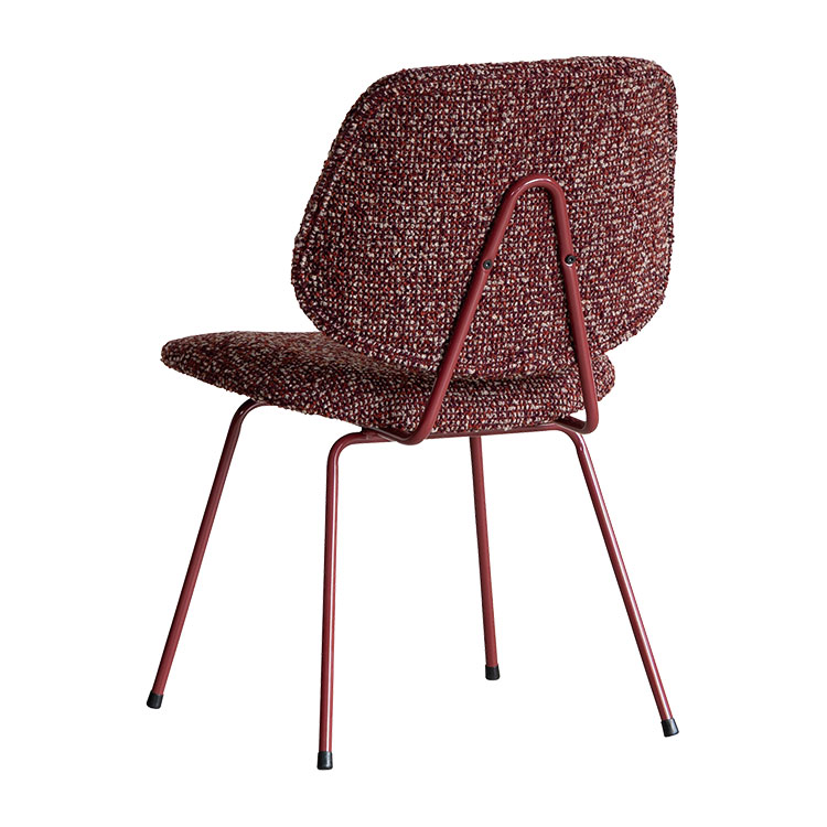 アボック ダイニングチェア 肘無 カラー脚