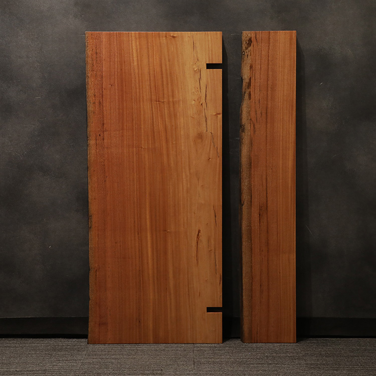 一枚板　アフリカンマホガニー　437-17-2+3　(W150cm)