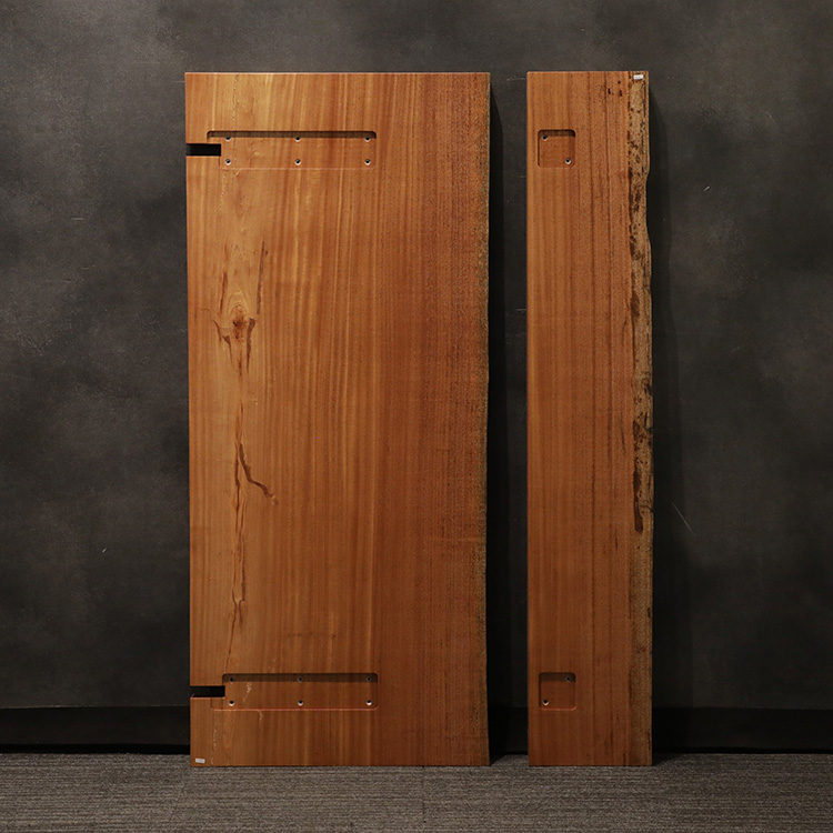 一枚板　アフリカンマホガニー　437-17-2+3　(W150cm)