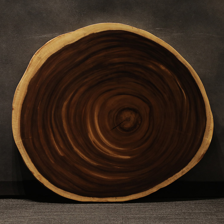 一枚板　モンキーポッド　輪切り 134-A-8-8　(W103cm)