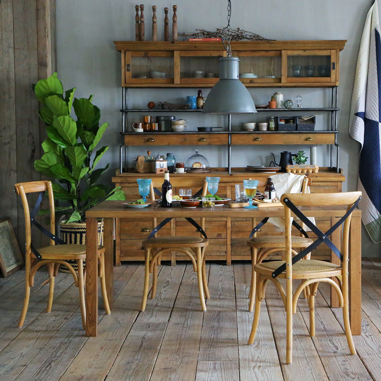 クロスバック ダイニングチェア